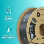 Polymaker PolyLite PETG 1.75mm Dark Grey 1kg