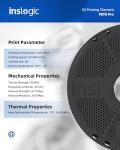 Inslogic PETG Filament 1.75mm - 1kg Black Spool