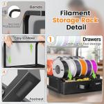 2-Tier 3D Printer Filament Storage Rack