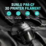 SUNLU 500G Black PA6-CF 3D Filament