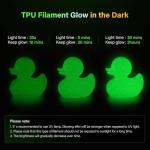 YOUSU Glow in The Dark TPU Filament Bundle