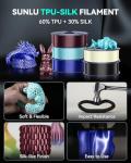 SUNLU 1.75mm Glossy Silk TPU Filament, 1kg