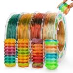 AMOLEN Multicolor Flexible TPU 3D Printer Filament Bundle