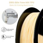 ZIRO 95A Flexible TPU Filament 1.75mm 0.8KG