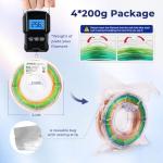 AMOLEN Multicolor Flexible TPU 3D Printer Filament Bundle