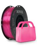 Sovol 1.75mm Flexible TPU Filament - Clear Rose Red