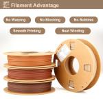 Wood Filament Bundle 1.75mm - 4 Pack