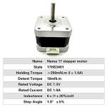 High Torque NEMA17 Stepper Motor for 3D Printers