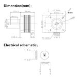 High Torque NEMA17 Stepper Motor for 3D Printers