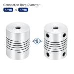 5Pcs 4mm Aluminum Alloy Shaft Couplings for 3D Printers