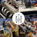 5Pcs 4mm Aluminum Alloy Shaft Couplings for 3D Printers