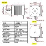 RATTMMOTOR Nema17 78oz.in Stepper Motor for 3D Printers