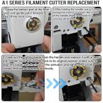 Replacement Filament Cutter Blades for Bambulab 3D Printers