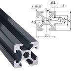 800mm T Slot Aluminum Extrusion for 3D Printers
