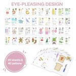 20 Sheets 3D Pen Drawing Stencils with Board