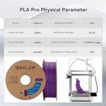 PLA Pro Filament 1.75mm - 1kg Purple Spool