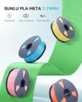 SUNLU 250G PLA Meta Filament Bundle, 8 Colors