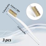 3-Pack Metal Wire Brushes for 3D Printer Cleaning
