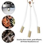 3-Pack Metal Wire Brushes for 3D Printer Cleaning