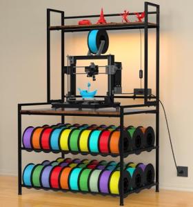 Heavy Duty 3D Printer Stand with Filament Storage