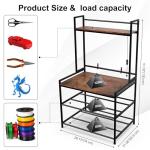 Heavy Duty 3D Printer Stand with Filament Storage
