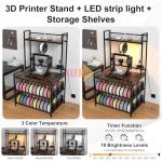 Heavy Duty 3D Printer Stand with Filament Storage