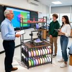 Heavy Duty 3D Printer Stand with Filament Storage