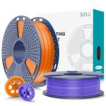 SUNLU 1KG PLA+ 3D Filament Bundle: Orange & Purple