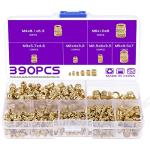 390PCS Brass Threaded Inserts for 3D Printers