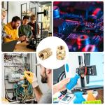 120PCS M3 Knurled Brass Nuts for 3D Printing