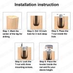 Adjustable Leveling Feet for Heavy Furniture Support