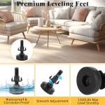 40 Pcs Adjustable Leveling Feet with T-Nut Kit