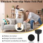 40 Pcs Adjustable Leveling Feet with T-Nut Kit