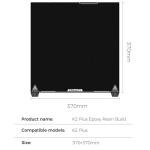 Creality K2 Plus Epoxy Resin Print Bed Kit