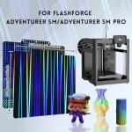 Flexible Rainbow Build Plate for Flashforge 3D Printers