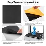 CCTREE 3-Pack Carbon Fiber Print Surface Stickers