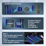 Flexible Rainbow Build Plate for Flashforge 3D Printers