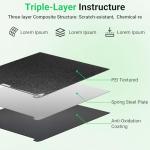 UniTak3D PEI Build Plate for Creality K2 Plus