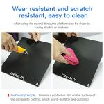 Creality Tempered Glass Bed with Clips and Tool