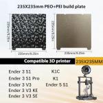 Wefuit 235mm Spring Steel Build Plate for 3D Printers