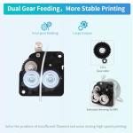 Creality K1 MAX Dual Gear Extruder Upgrade