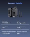 Creality K2 Plus Dual Gear Extruder Kit