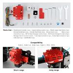 POLISI3D Dual Gear Extruder for Ender 3 & CR10