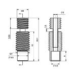 Nano Coated Bimetal Heat Break for 3D Printers