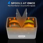 Four-Spool 3D Printer Filament Dryer Box