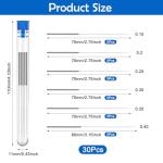 30-Piece 3D Printer Nozzle Cleaning Needles Set