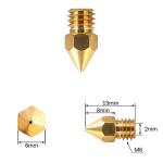 Creality Ender 3 Brass Nozzles 5 Pack 0.4mm