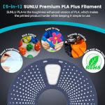 SUNLU PLA Plus 3D Printer Filament Bundle 2kg