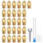 ELEGOO 26-Piece MK8 Brass Nozzle Set