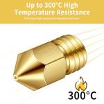 MK8 Ender 3 Brass Hotend Nozzle Kit, 20 Pcs